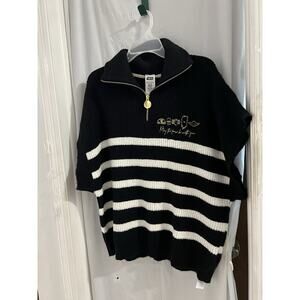 Star Wars May the Force be with you Sweater women Sleeveless Striped Large